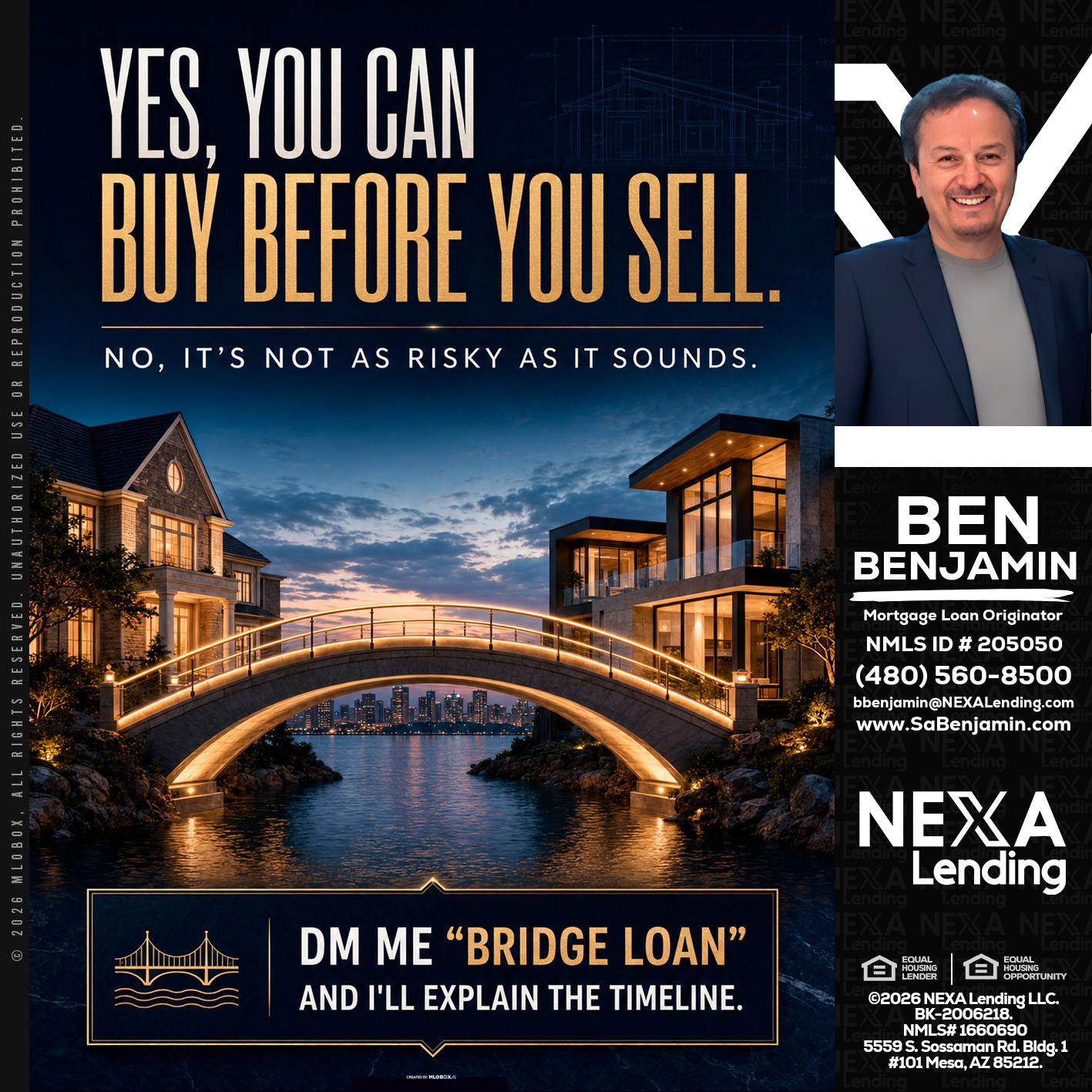 YES, YOU CAN - Ben Benjamin -Mortgage Loan Originator