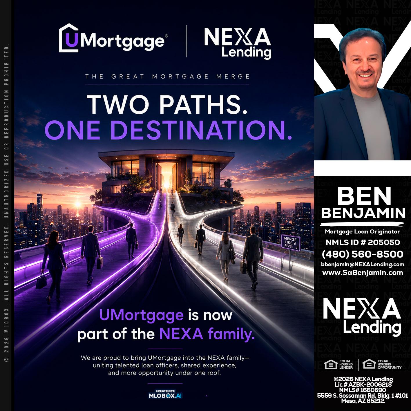 two path - Ben Benjamin -Mortgage Loan Originator