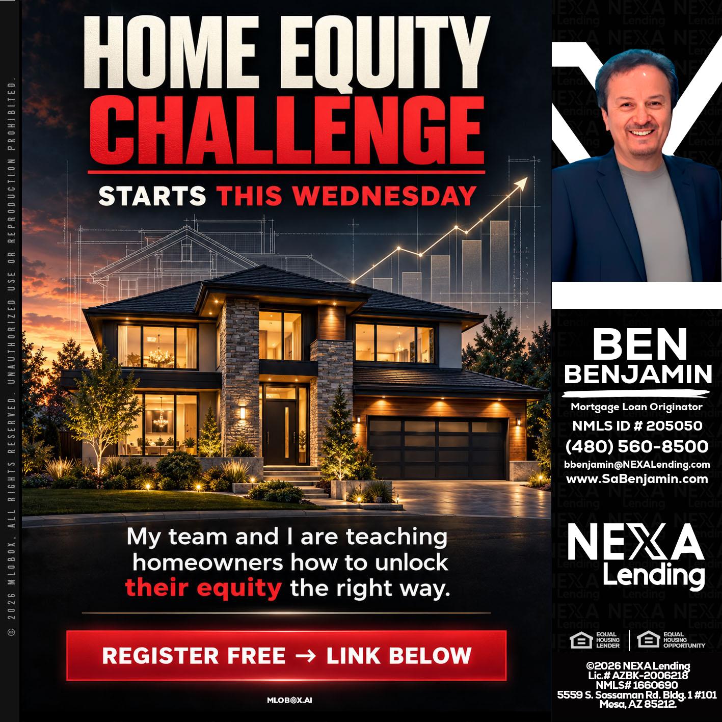 HOME EQUITY - Ben Benjamin -Mortgage Loan Originator