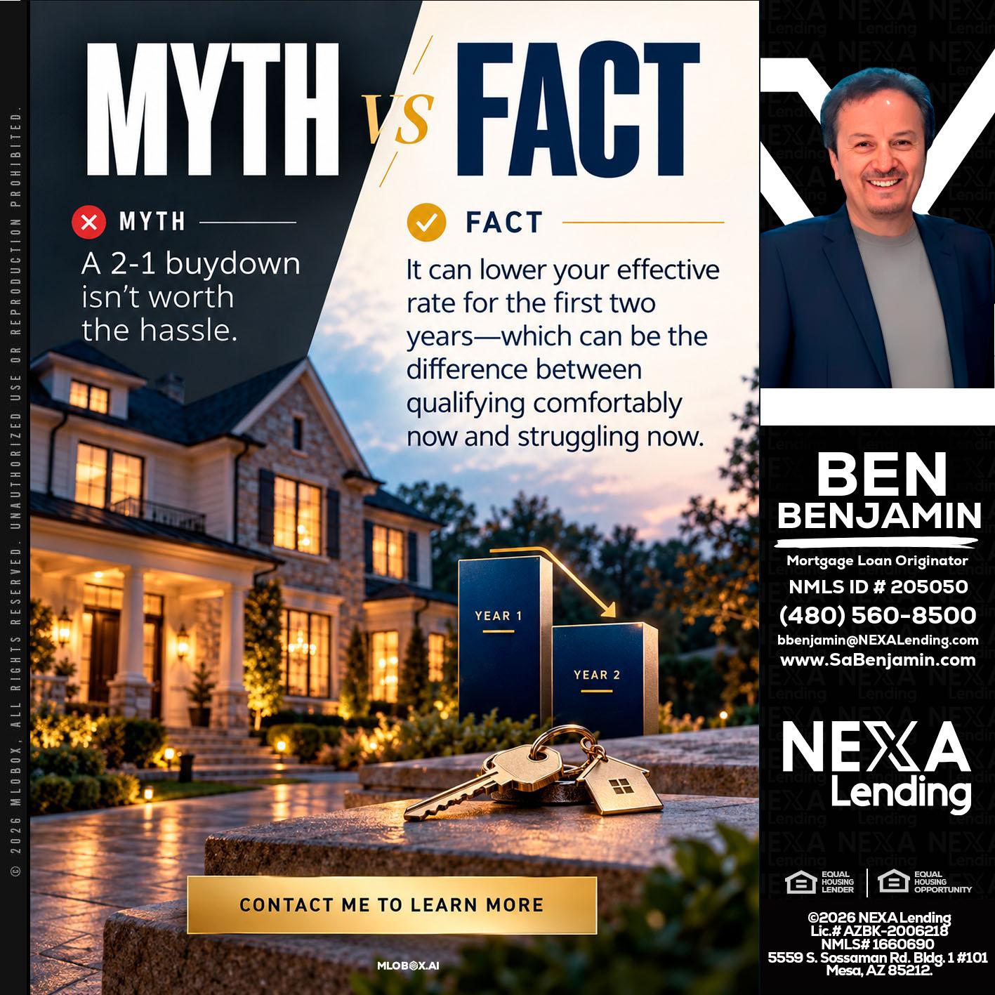 MYTH VS FACT - Ben Benjamin -Mortgage Loan Originator