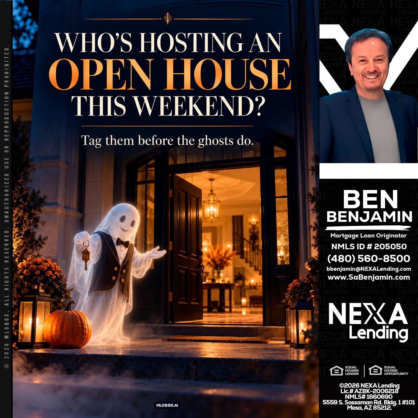 WHO IS HOSTING? - Ben Benjamin -Mortgage Loan Originator